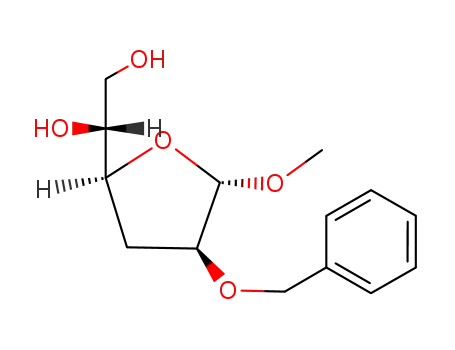 (+)-methyl 2-O-benzyl-3-deoxy-α-D-arabino-hexofuranoside