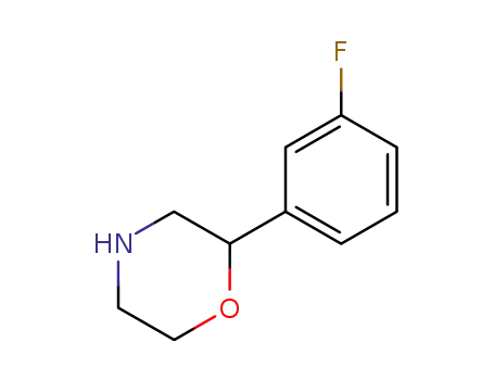 Molecular Structure of 62008-55-3 (Morpholine,2-(3-fluorophenyl)- )