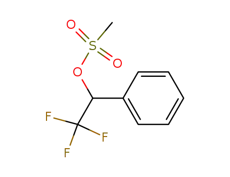 Molecular Structure of 185424-21-9 (Benzenemethanol, a-(trifluoromethyl)-, methanesulfonate)