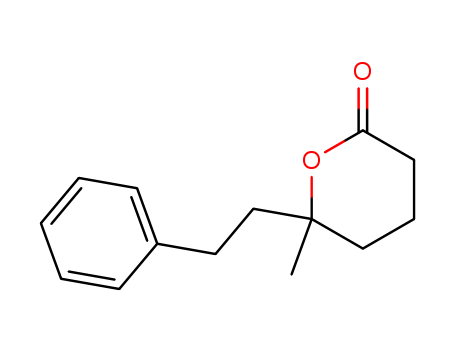 2H-Pyran-2-one, tetrahydro-6-methyl-6-(2-phenylethyl)-