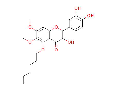 5-(hexyloxy)-3,3',4'-trihydroxy-6,7-dimethoxyflavone