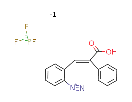 Molecular Structure of 89346-67-8 (Benzenediazonium, 2-(2-carboxy-2-phenylethenyl)-, (E)-,
tetrafluoroborate(1-))