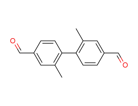 Molecular Structure of 100207-94-1 ([1,1'-Biphenyl]-4,4'-dicarboxaldehyde, 2,2'-dimethyl-)