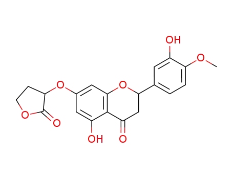 Molecular Structure of 76799-48-9 (3',5-dihydroxy-4'-methoxy-7-(2-butyrolactonoxy)flavanone)