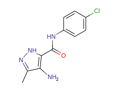 1H-Pyrazole-3-carboxamide, 4-amino-N-(4-chlorophenyl)-5-methyl-