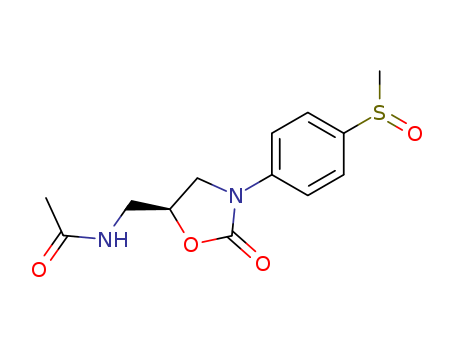 4-methylsulfinylphenyloxooxazolidinylmethylacetamide