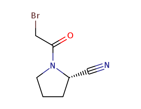 2-PYRROLIDINECARBONITRILE,1-(BROMOACETYL)-,(2S)-