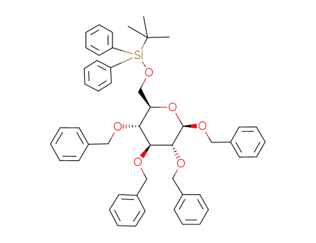 6-O- (tert.- 부틸 디 페닐 실릴) -1,2,3,4- 테트라 -O- 벤질 -β-D- 글루 코피 라노스