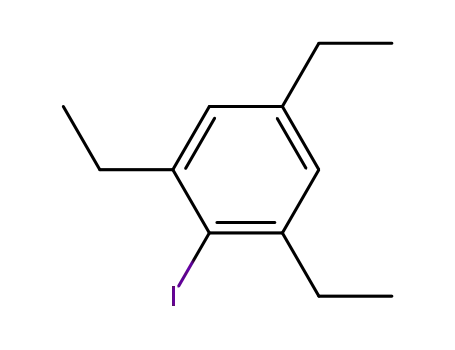 Molecular Structure of 2100-21-2 (1,3,5-triethyl-2-iodobenzene)