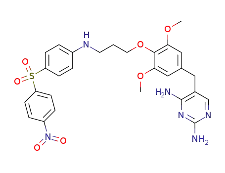 2,4-Pyrimidinediamine,5-[[3,5-dimethoxy-4-[3-[[4-[(4-nitrophenyl)sulfonyl]phenyl]amino]propoxy]phenyl]methyl]-