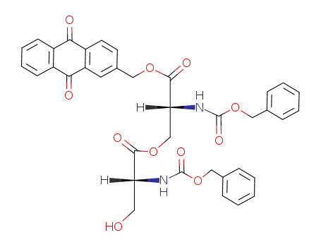 (R)-2-Benzyloxycarbonylamino-3-hydroxy-propionic acid (R)-2-benzyloxycarbonylamino-2-(9,10-dioxo-9,10-dihydro-anthracen-2-ylmethoxycarbonyl)-ethyl ester