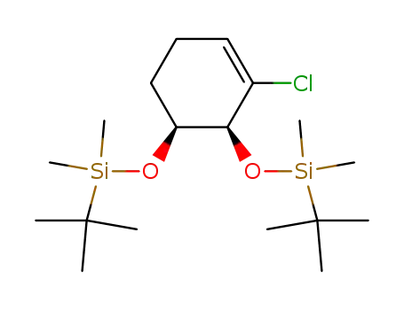 Molecular Structure of 426206-55-5 ({[(1S,2S)-3-chloro-3-cyclohexene-1,2-diyl]bis(oxy)}bis[(1,1-dimethylethyl)dimethylsilane])