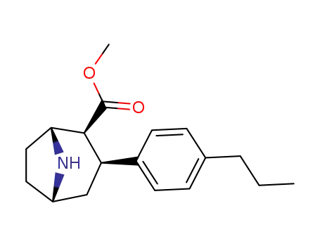 3β-(4'-propylphenyl)nortropane-2β-carboxylic acid methyl ester