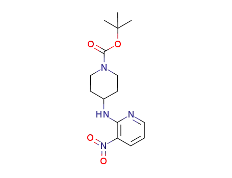 4-(3-니트로-피리딘-2-일라미노)-피페리딘-1-카르복실산 tert-부틸 에스테르, 98+% C15H22N4O4, 분자량 322.36