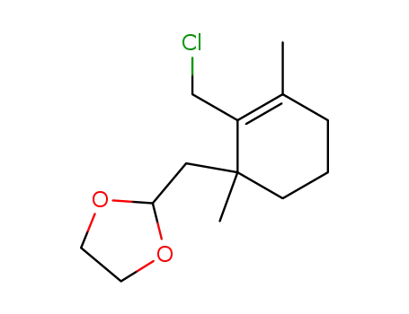 2-<<2-(chloromethyl)-1,3-dimethyl-2-cyclohexen-1-yl>methyl>-1,3-dioxolane