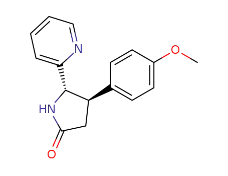 2-Pyrrolidinone, 4-(4-methoxyphenyl)-5-(2-pyridinyl)-, (4R,5S)-