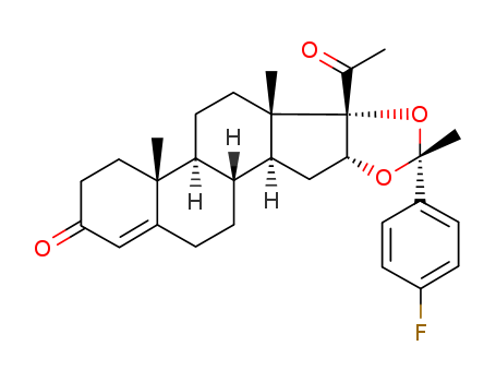 (1'-(4-FLUOROPHENYL)(ETHYLENEDIOXY))PREGN-4-ENE-3,20-DIONECAS