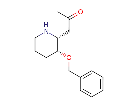 (2'R,3'R)-1-[2'-(3'-benzyloxy)piperidino]-2-propanone