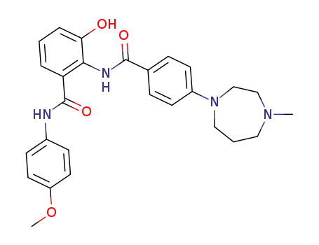3-hydroxy-4'-methoxy-2-{[4-(4-methyl-1,4-diazepan-1-yl)benzoyl]amino}benzanilide