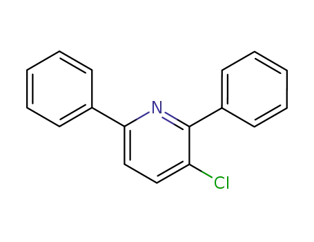 Molecular Structure of 91404-09-0 (Pyridine, 3-chloro-2,6-diphenyl-)