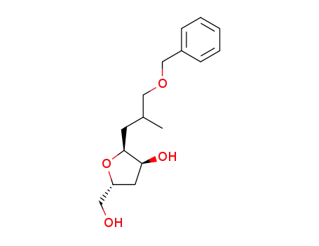 (2S,3S,5R)-2-[(RS)-3-(1-benzyloxy-2-methyl)]propyl-3-hydroxy-5-(hydroxy)methyltetrahydrofuran