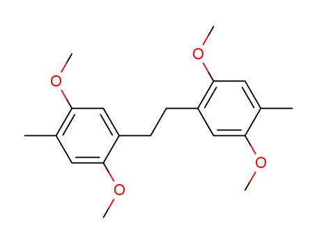 Molecular Structure of 111986-08-4 (Benzene, 1,1'-(1,2-ethanediyl)bis[2,5-dimethoxy-4-methyl-, (Z)-)