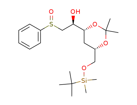 (S)-2-Benzenesulfinyl-1-[(4R,6S)-6-(tert-butyl-dimethyl-silanyloxymethyl)-2,2-dimethyl-[1,3]dioxan-4-yl]-ethanol