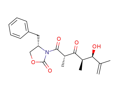 <3(2S,4R,5R),4S>-3-(1,3-dioxo-5-hydroxy-2,4,6-trimethyl-6-heptenyl)-4-(phenylmethyl)-2-oxazolidinone