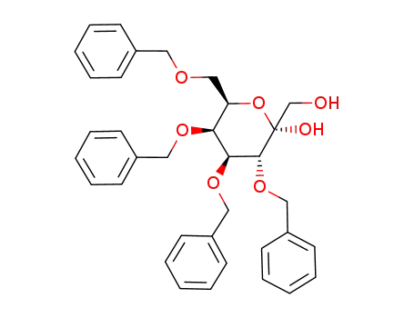 3,4,5,7-tetra-O-benzyl-α-D-galacto-hept-2-ulopyranose