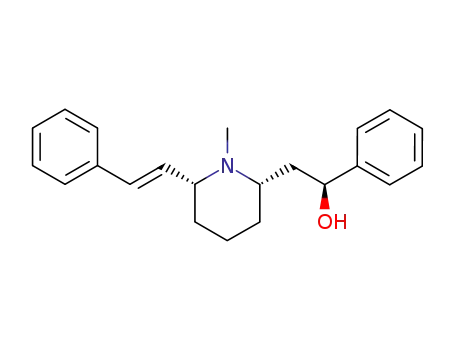 Molecular Structure of 818377-08-1 ((S)-2-[(2S,6R)-1-Methyl-6-((E)-styryl)-piperidin-2-yl]-1-phenyl-ethanol)
