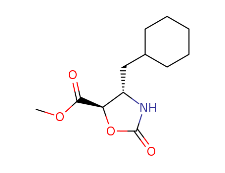 5-Oxazolidinecarboxylic acid, 4-(cyclohexylmethyl)-2-oxo-, methyl ester, (4S,5R)-