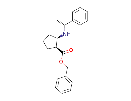 Molecular Structure of 163705-84-8 ((1S,2R,αR)-2-<N-(α-methylbenzyl)amino>-1-(carbobenzyloxy)cyclopentane)