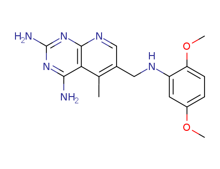 6-[(2,5-dimethoxyanilino)methyl]-5-methylpyrido[2,3-d]pyrimidine-2,4-diamine