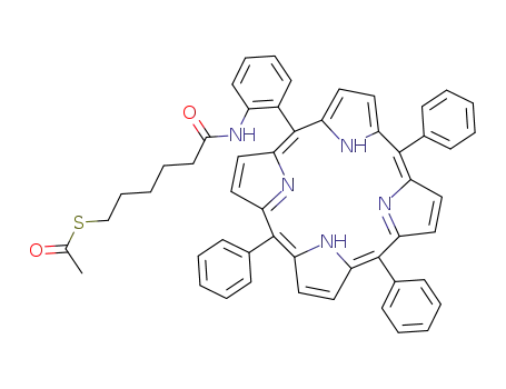 meso-<o-<6-(acetylthio)hexanamido>phenyl>triphenylporphyrin