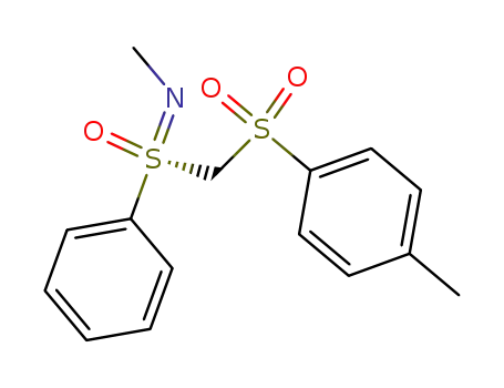 Molecular Structure of 84302-25-0 ((-)-(S)-N-Methyl-S-(4-methylphenylsulfonyl)-S-phenylsulfoximine)