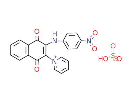 2-(4-nitroanilino)-1,4-naphthoquinone-3-pyridinium bisulfate