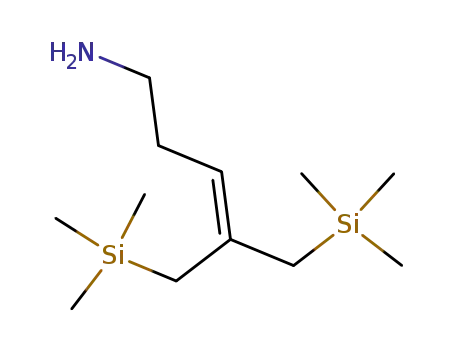 Molecular Structure of 176848-87-6 (5-Trimethylsilanyl-4-trimethylsilanylmethyl-pent-3-enylamine)
