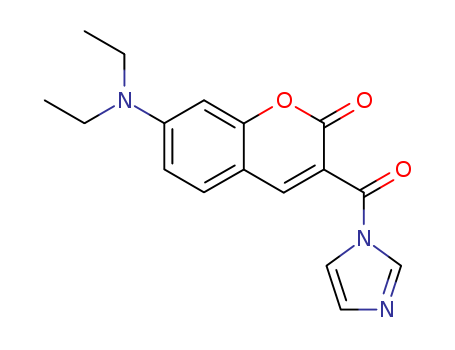 2H-1-Benzopyran-2-one,7-(diethylamino)-3-(1H-imidazol-1-ylcarbonyl)-