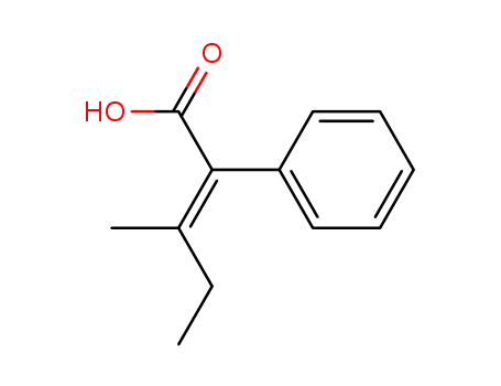 Benzeneacetic acid, a-(1-methylpropylidene)-, (E)-