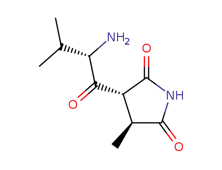 2,5-Pyrrolidinedione, 3-[(2S)-2-amino-3-methyl-1-oxobutyl]-4-methyl-,
(3R,4S)-