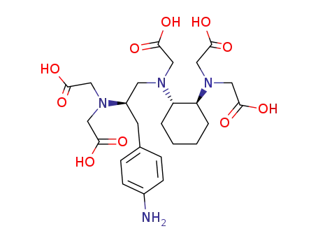 N-<2-amino-3-(p-aminophenyl)propyl>-trans-cyclohexane-1,2-diamine-N,N',N'N'',N''-penta-acetic acid