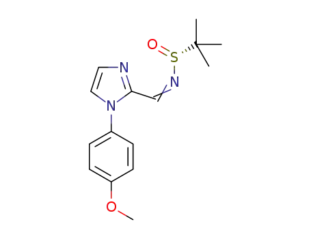 (R)-N-((1-(4-methoxyphenyl)-1H-imidazol-2-yl)methylene)-2-methylpropane-2-sulfinamide