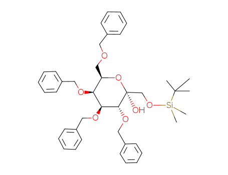 (2S,3R,4S,5S,6R)-3,4,5-Tris-benzyloxy-6-benzyloxymethyl-2-(tert-butyl-dimethyl-silanyloxymethyl)-tetrahydro-pyran-2-ol