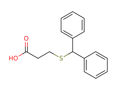 Propanoic acid, 3-[(diphenylmethyl)thio]-