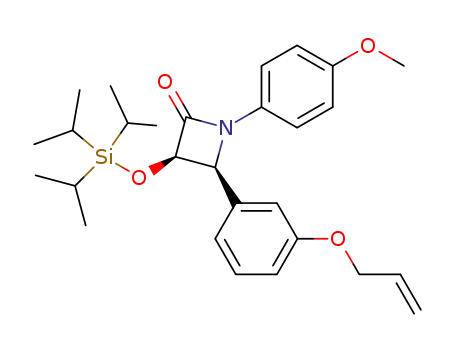 (3R,4S)-1-(p-methoxyphenyl)-3-triisopropylsilyloxy-4-(m-allyloxyphenyl)azetidin-2-one