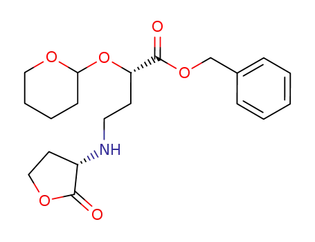 (S)-4-((S)-2-Oxo-tetrahydro-furan-3-ylamino)-2-(tetrahydro-pyran-2-yloxy)-butyric acid benzyl ester