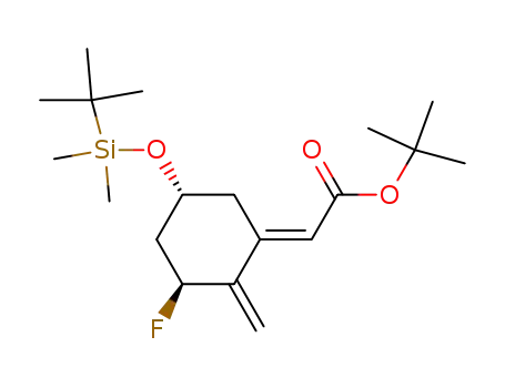 tert-butyl (2E)-2-[(3S,5R)-5-[[(1,1-dimethylethyl)dimethylsilyl]oxy]-3-fluoro-2-methylene-cyclohexylidene]acetate