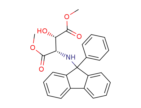 Molecular Structure of 144331-15-7 ((2S,3S)-Dimethyl N-(9'-phenylfluoren-9'-yl)-3-hydroxyaspartate)
