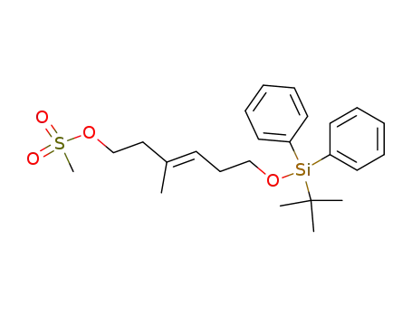 3-Hexen-1-ol, 6-[[(1,1-dimethylethyl)diphenylsilyl]oxy]-3-methyl-,methanesulfonate, (E)-