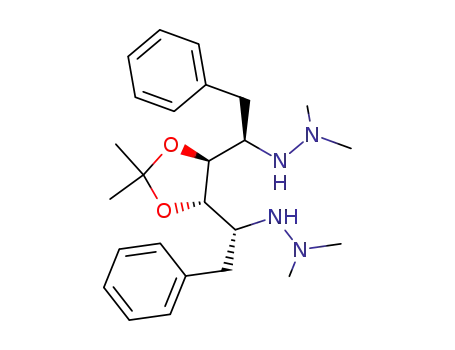 N'-((R)-1-{(4S,5S)-5-[(R)-1-(N',N'-Dimethyl-hydrazino)-2-phenyl-ethyl]-2,2-dimethyl-[1,3]dioxolan-4-yl}-2-phenyl-ethyl)-N,N-dimethyl-hydrazine